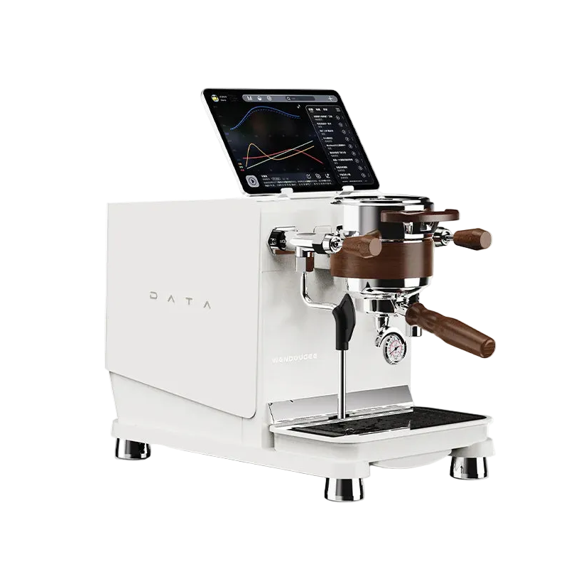 Wendougee DATA S White coffee machine with a tablet