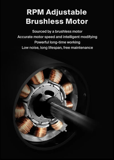 Wendougee Ares 90mm Commercial Espresso Grinder RPM adjustable Brushless motor Vellutto.eu